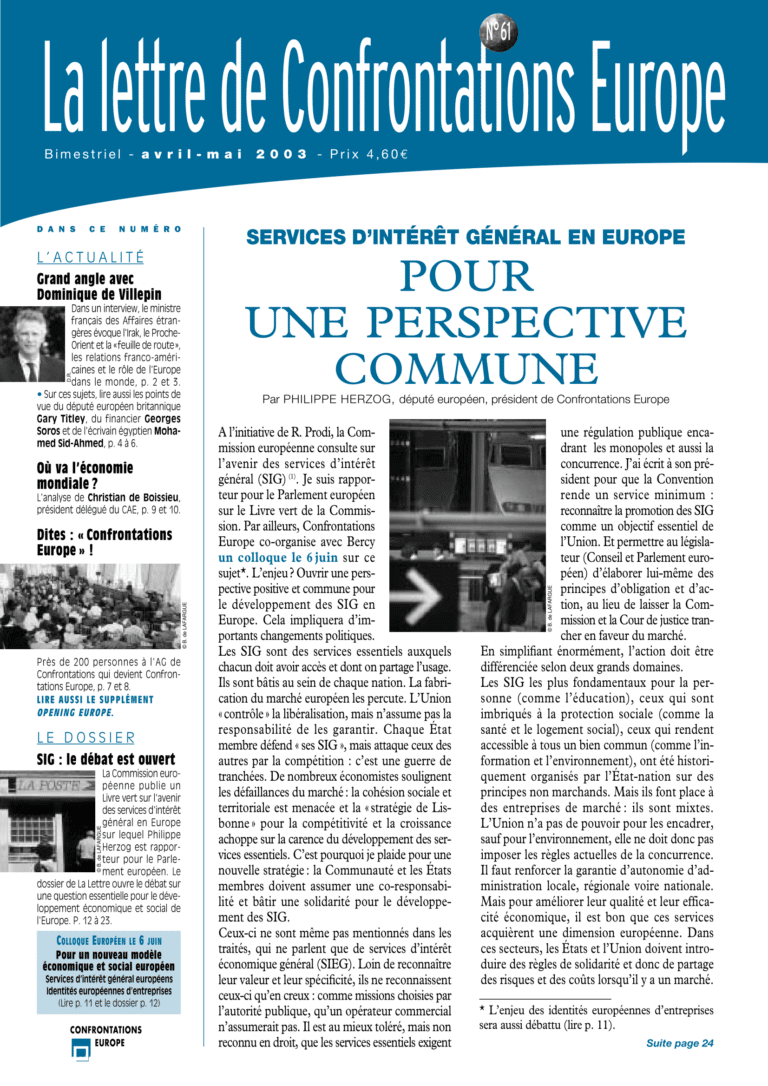 Revue 61 – Avril/Mai 2003