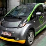 Voiture électrique partagée à Bruxelles