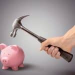 Piggy Bank. Getting at Your Savings