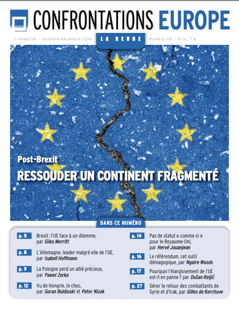 Revue 115 – Octobre/Décembre 2016