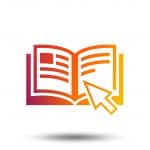 Instruction sign icon. Manual book symbol.