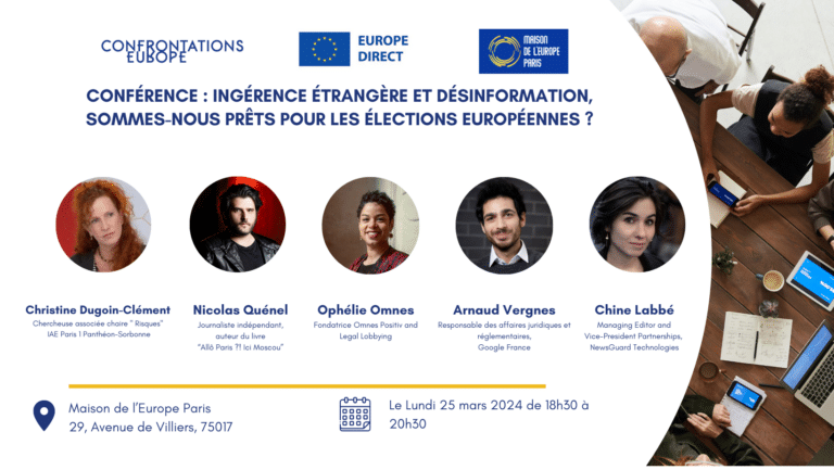 Conférence : Ingérence étrangère et désinformation, sommes-nous prêts pour les élections européennes ?