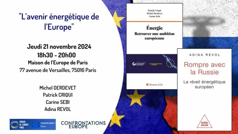 Conférence : L’avenir énergétique de l’Europe