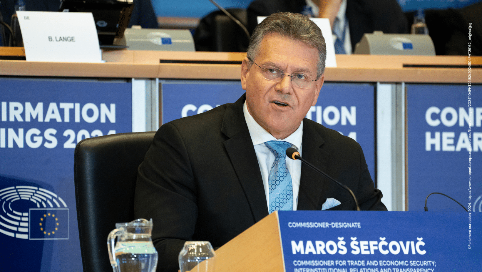 Audition du Commissaire Sefcovic : une Europe armée face aux turbulences commerciales ?