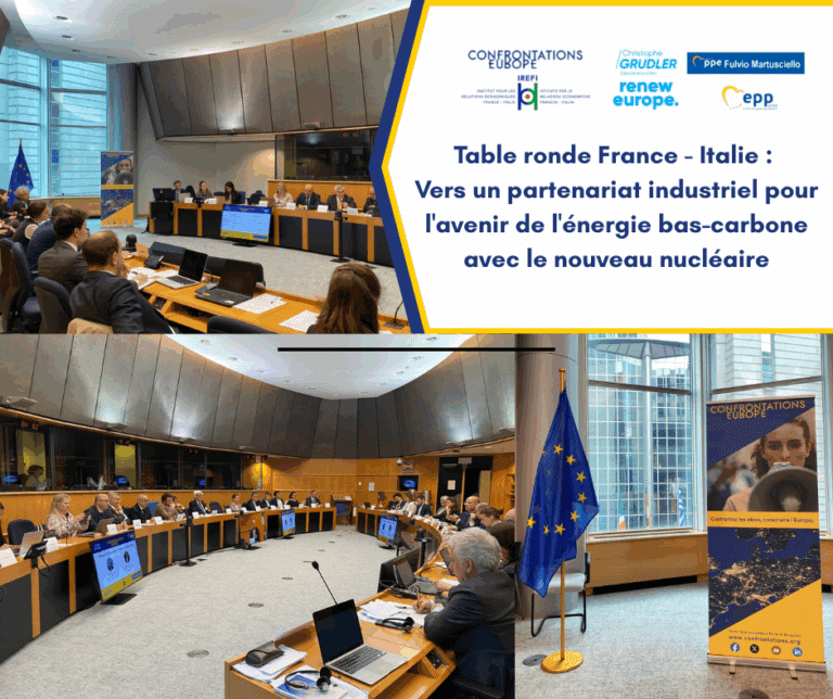 Table ronde France – Italie : Vers un partenariat industriel pour l’avenir de l’énergie bas-carbone avec le nouveau nucléaire Table ronde France – Italie : Vers un partenariat industriel pour l’avenir de l’énergie bas-carbone avec le nouveau nucléaire