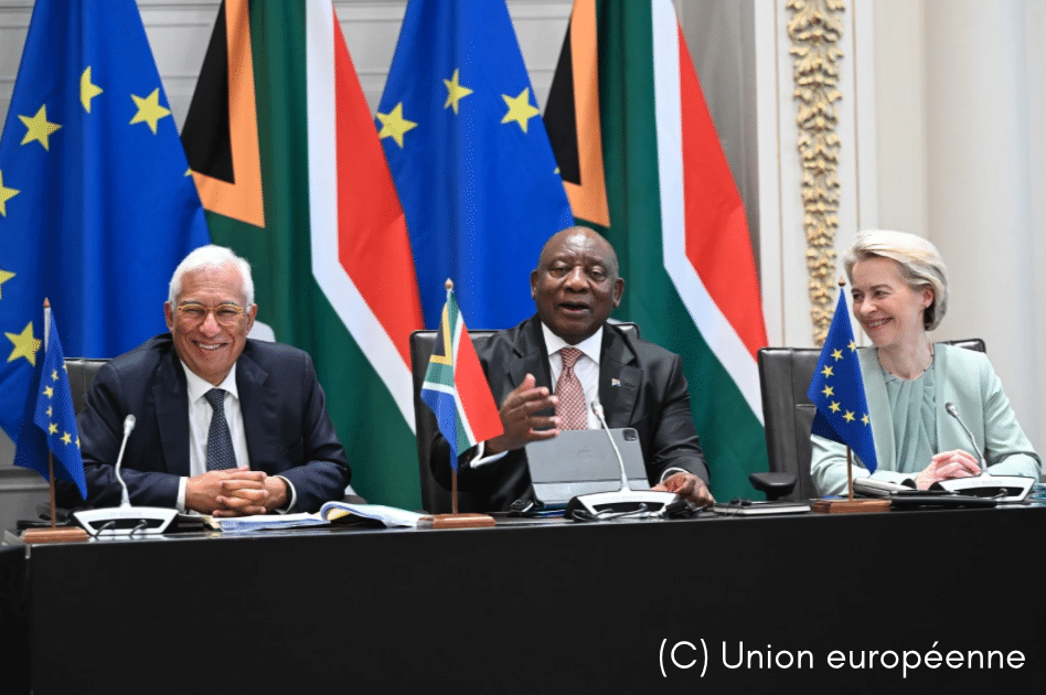 L'UNION EUROPÉENNE ET L'AFRIQUE DU SUD RENFORCENT LEUR PARTENARIAT STRATÉGIQUE ET STIMULENT LE COMMERCE ET L'INVESTISSEMENT