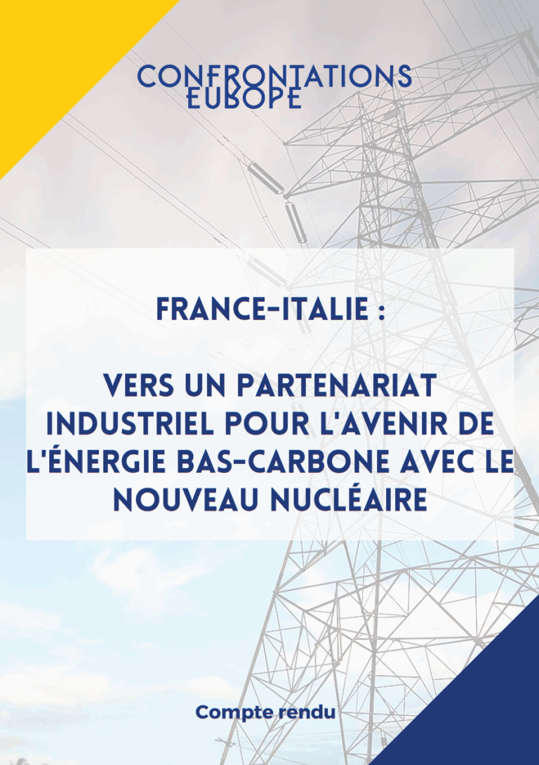 FRANCE – ITALIE : VERS UN PARTENARIAT INDUSTRIEL POUR L&rsquo;AVENIR DE L’ÉNERGIE BAS-CARBONE AVEC LE NOUVEAU NUCLÉAIRE