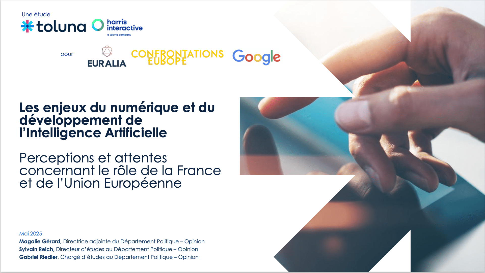 Les enjeux du numérique - Étude Toluna / Harris Interactive