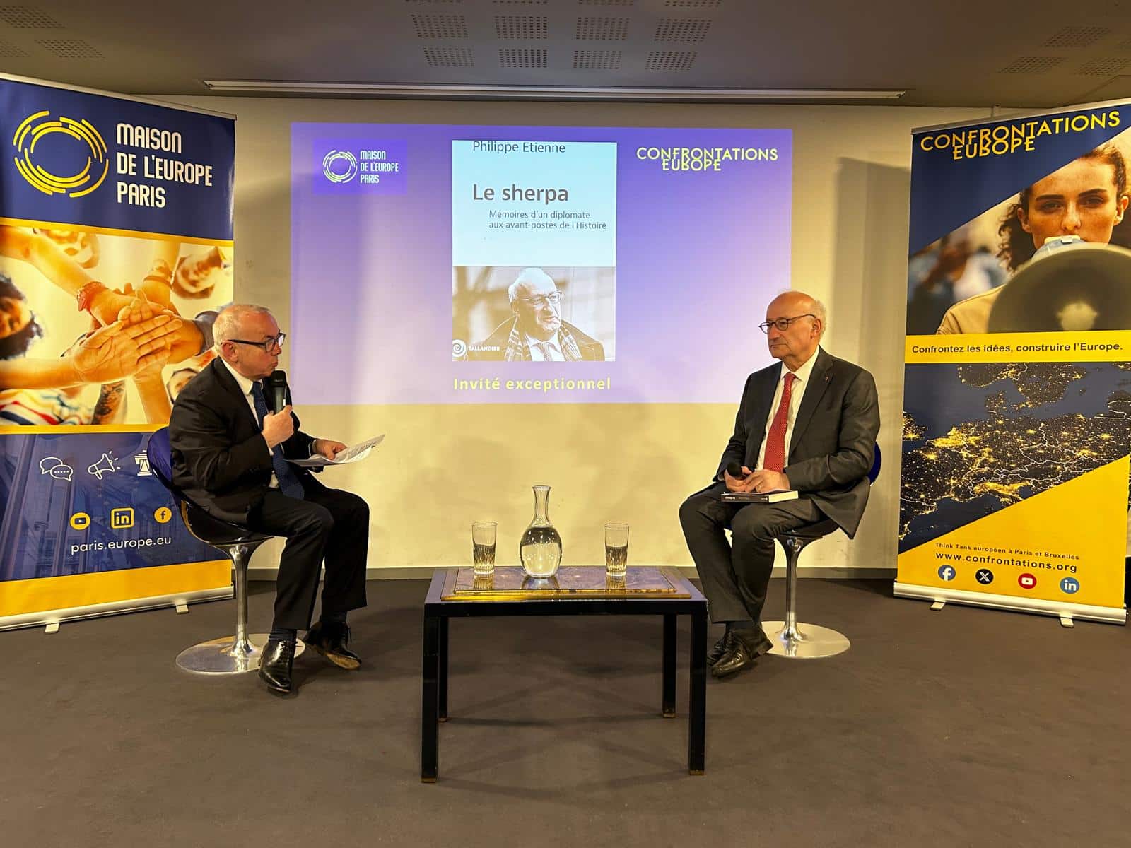 Compte rendu de la conférence « Le Sherpa — Mémoires d'un diplomate aux avant-postes de l'Histoire »