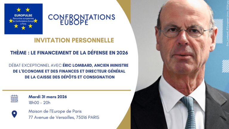 Conférence-débat avec la présence exceptionnelle d’Éric Lombard