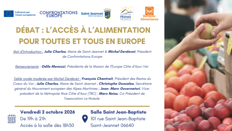 Débat : L’accès à l’alimentation pour toutes et tous en Europe